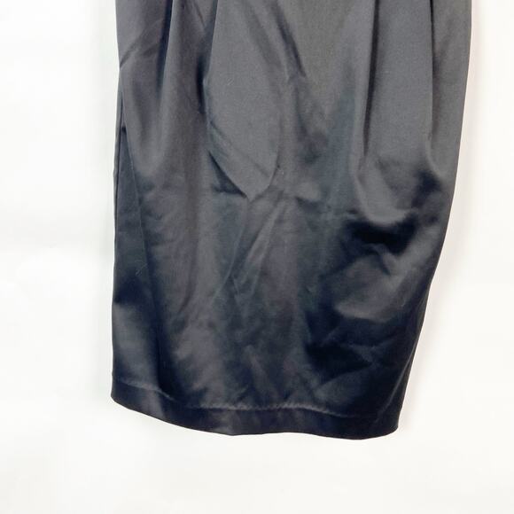 Express Design Studio 2 Womens Black Silky Strapless Tafetta Cocktail Mini Dress - Picture 3 of 7